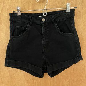 Black high waisted shorts